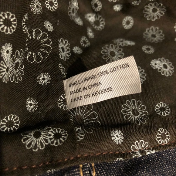 NWOT - Black Denim Bucket Hat with Blue Silk Flower Adornment - Picture 12 of 16